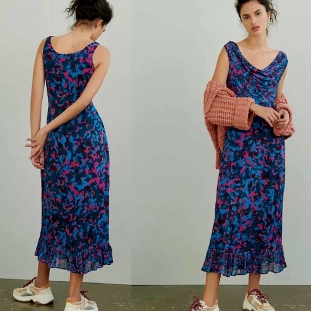 NWT Anthropologie Conditions Apply Alisandra Maxi Dress Size 4P